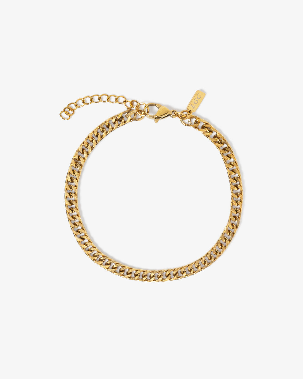 Pulsera dorada Coral de cadena con extensión ajustable en la muñeca