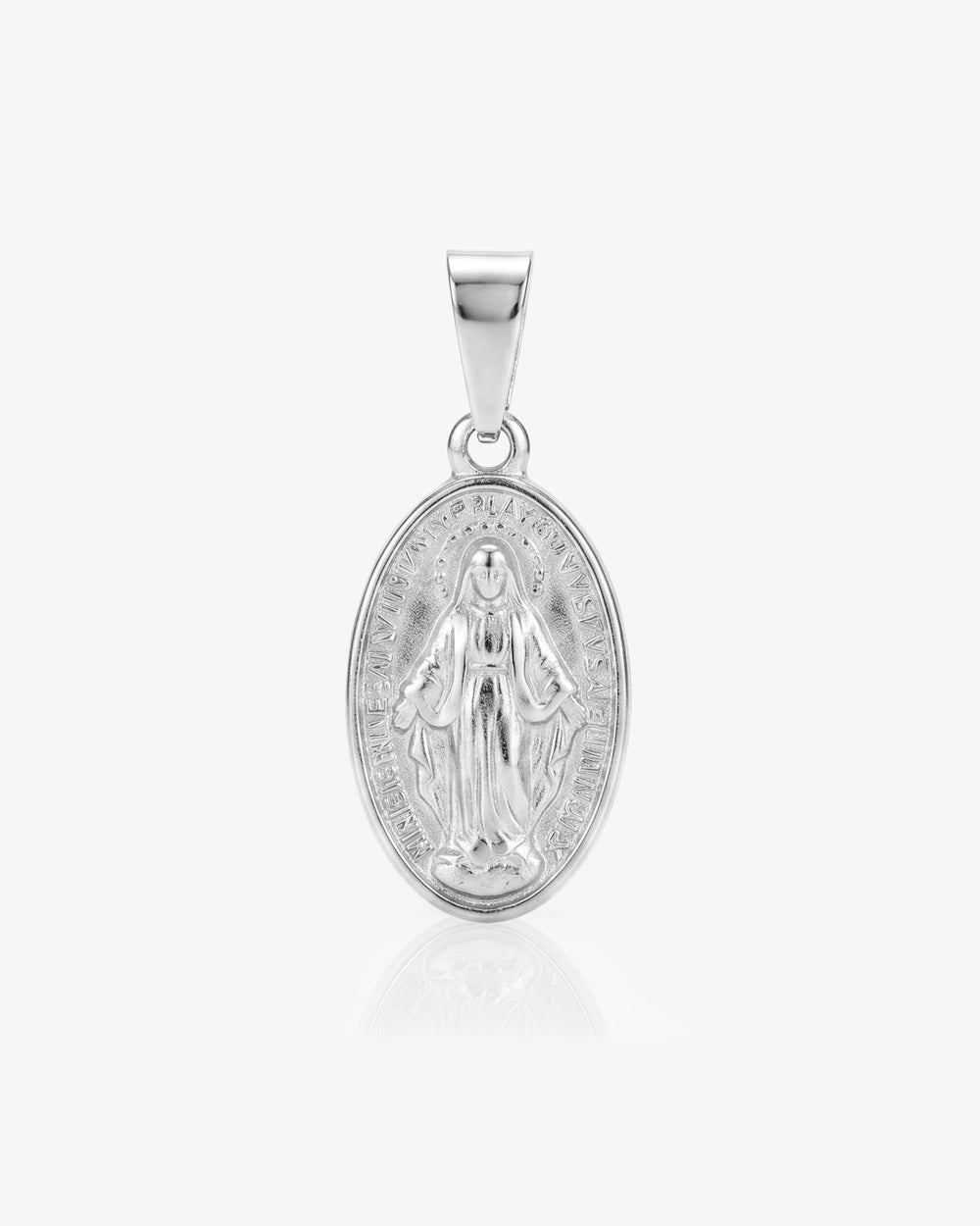 Charm MINI VIRGIN con anilla de plata y medalla ovalada